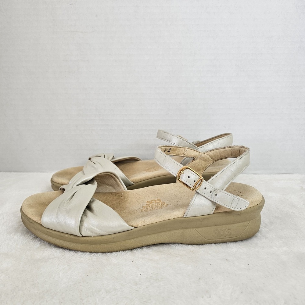 SAS Twist Again Women's Tripod Comfort Sandals Shoes Size 8.5W Beige